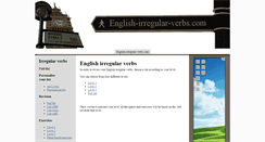 Desktop Screenshot of english-irregular-verbs.com